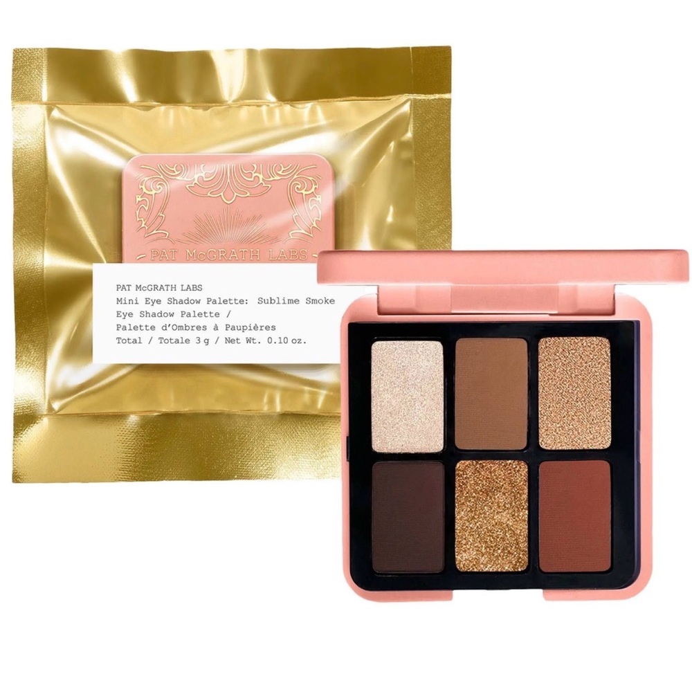 Pat McGrath Mini Eye Shadow Palette - sublime smoke - Brown & Gold Tones | NIB